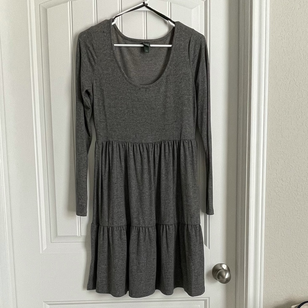 Gray Tiered Dress